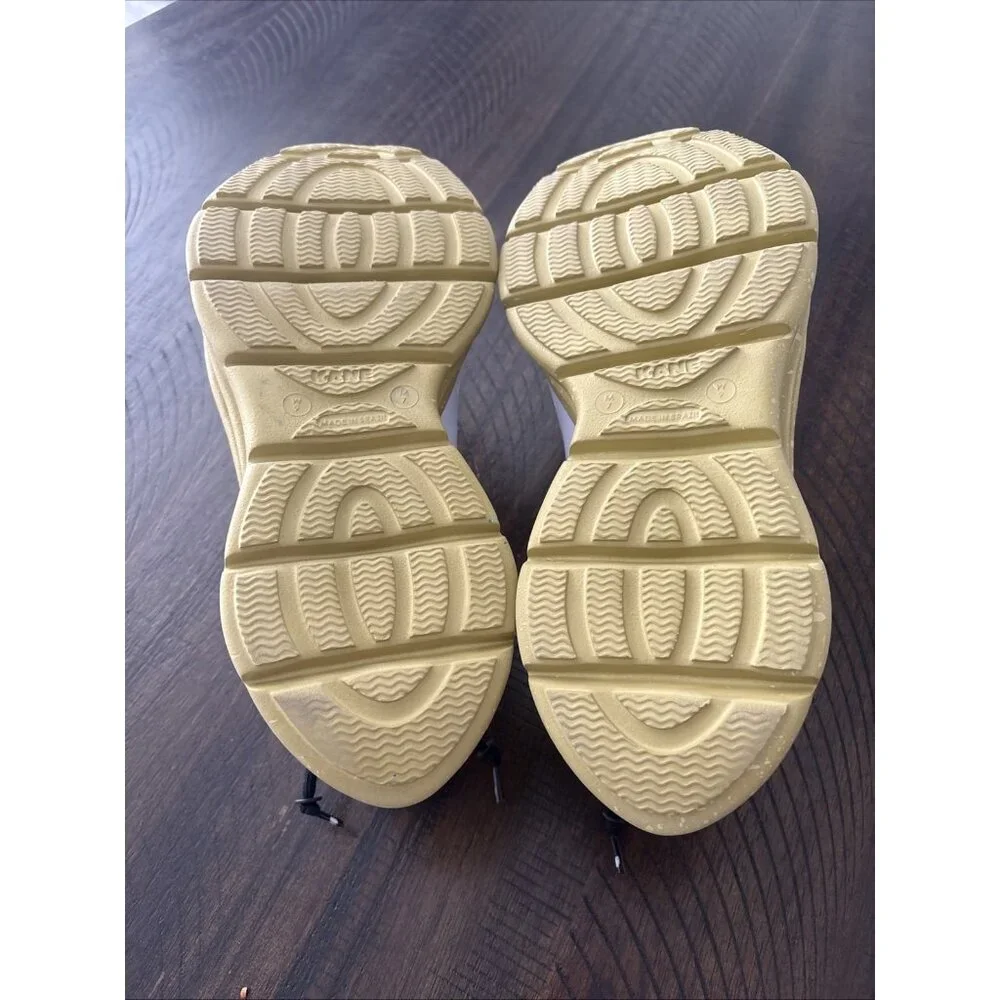 White Slip-On Ventilated Men's Loafers with Gold Sole